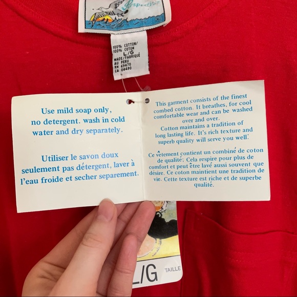 Vintage Dead Stock Tee with Front Pocket - Picture 4 of 6